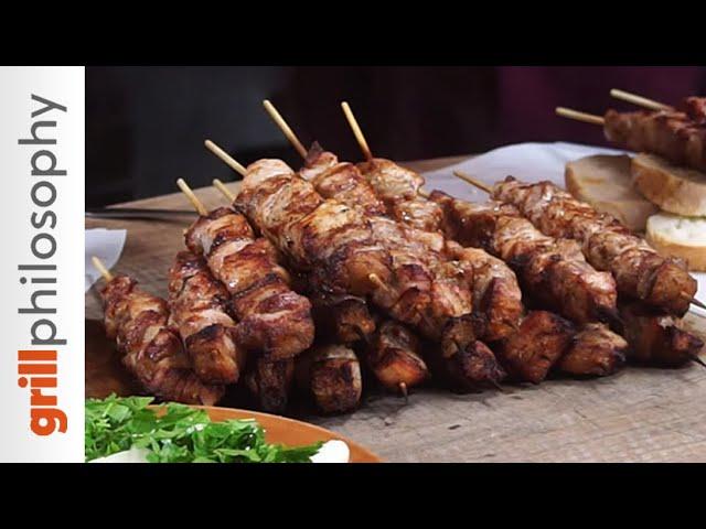 Greek souvlaki - old traditional recipe (EN subs) | Grill philosophy