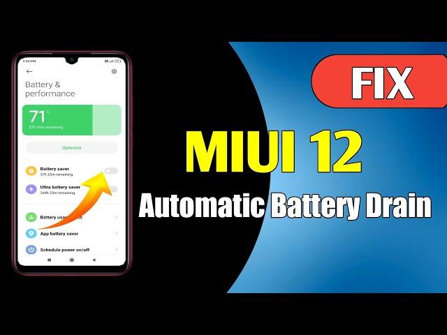 MIUI 12 Battery Draining Problem Solution | MIUI 12 Battery Saving Tips | MIUI 12 Battery Drain Fix