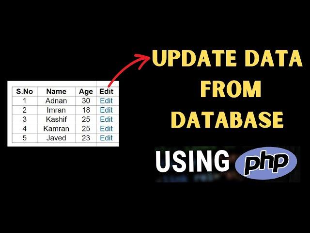 How to Update Data in PHP | PHP for Beginners