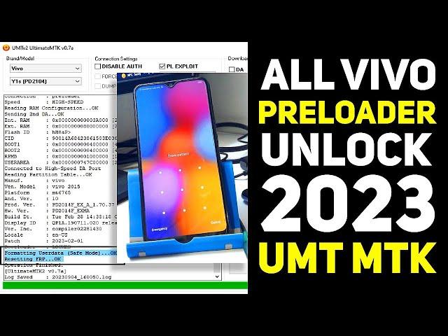 How to Unlock All VIVO (MediaTek PreLoader USB VCOM) Without Test Point