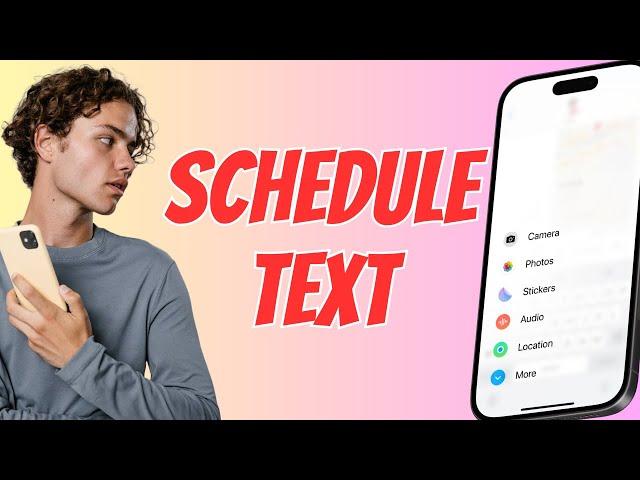 iOS 18 How to Schedule a Text Message! - iPhone