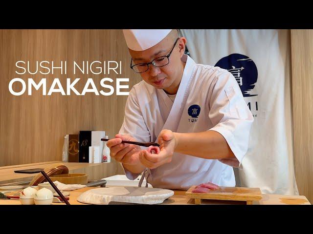 Amazing Craftsmanship & Artful Sushi Nigiri Omakase - Tomi Sushi Omakase * Vlog | 4K