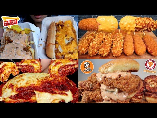 ASMR Fast Food Mukbang Compilation 33 | Fast Food Asmr | Satisfying eating sounds