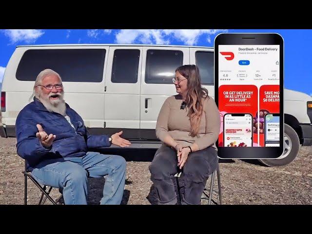 How She Makes $40K/Year Living in a Van Delivering Food - DoorDash!