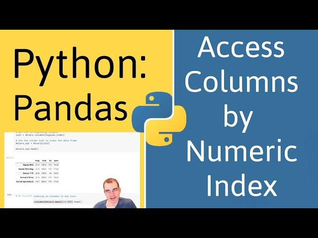 How to Access Columns by Numeric Index in Pandas (Python)