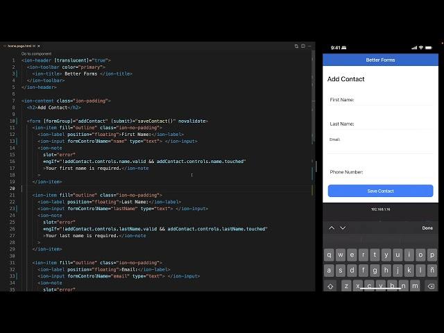 Build better forms in Ionic with autocomplete, helper text, and error messages