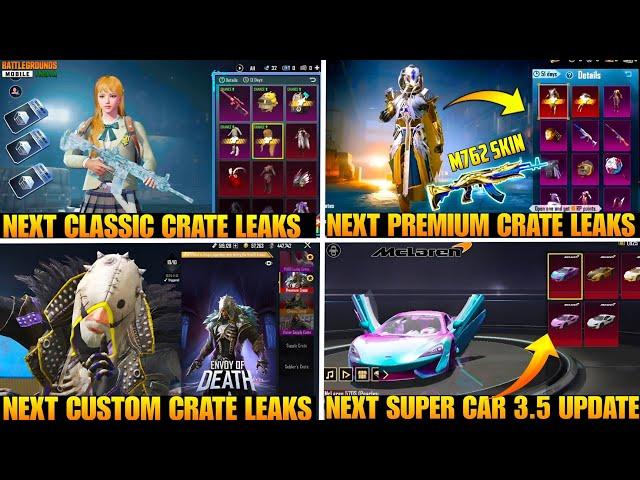 Next Classic Crate Bgmi | Next Premium Crate Bgmi | Supply/Custom Crate Pubg| McLaren Super Car Back