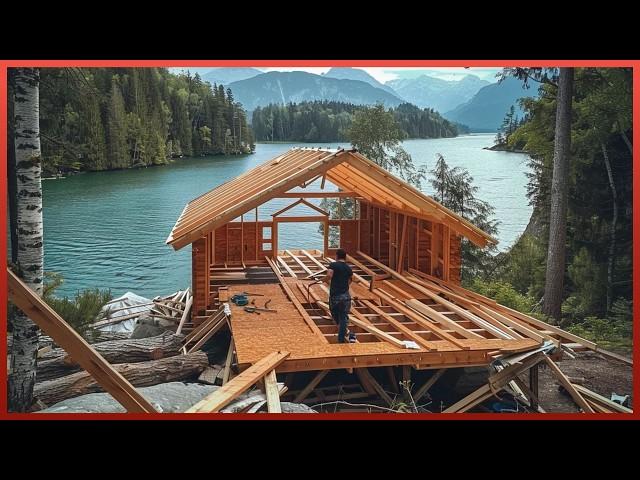 Man Spends 1.5 YEARS Building Amazing River CABIN | Start to Finish by @DmitryLukinDIY