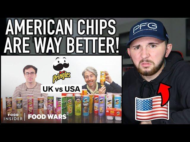 UK vs US Pringles Chips - American Reacts *SHOCKING*