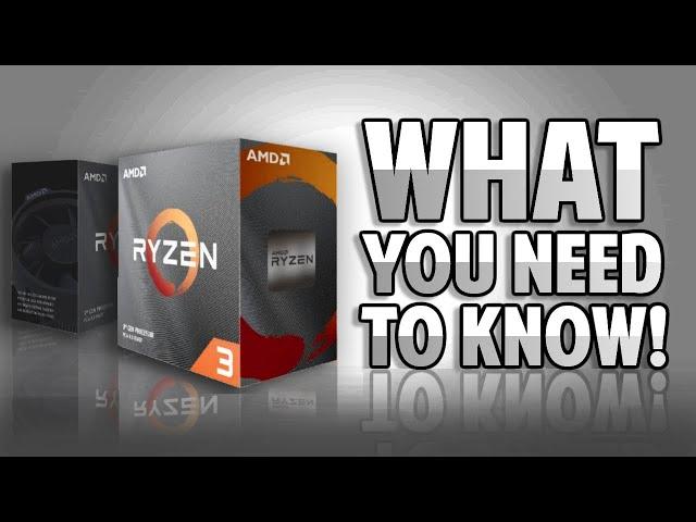 Ryzen 3100 and 3300x EXPLAINED!