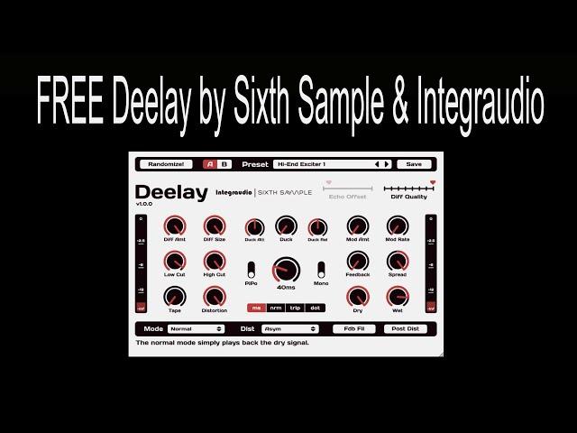 FREE Deelay by Sixth Sample & Integraudio