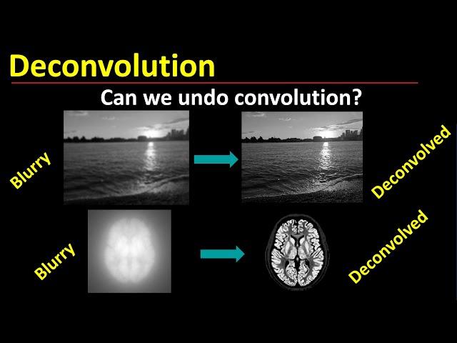 How to undo convolution: deconvolution for image reconstruction (via Fourier & convolution theorem)