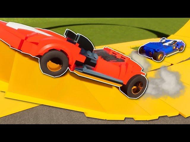 HOT WHEELS TWIN MILL RACE! - Brick Rigs Multiplayer Gameplay - Lego Hot Wheels Racing