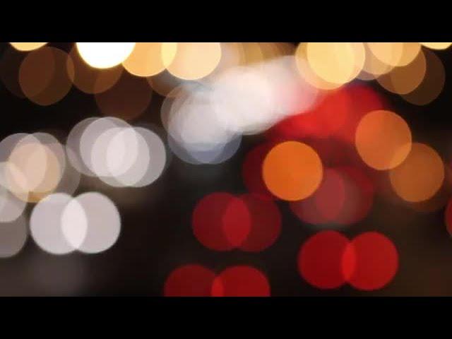 Bokeh Lights Of Night Traffic Stock Video