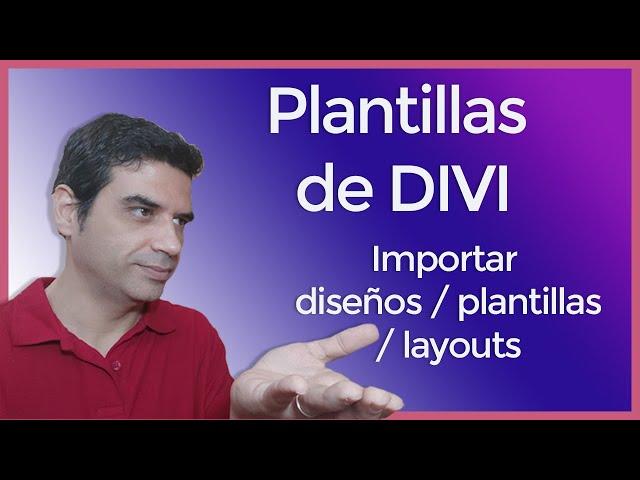  PLANTILLAS DIVI, cómo Importar diseños predefinidos, layouts o plantillas 2023