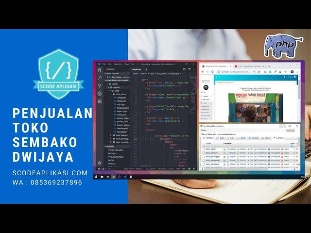 PHP - source code aplikasi penjualan Toko Sembako berbasis web -  Toko sembako Dwi Jaya