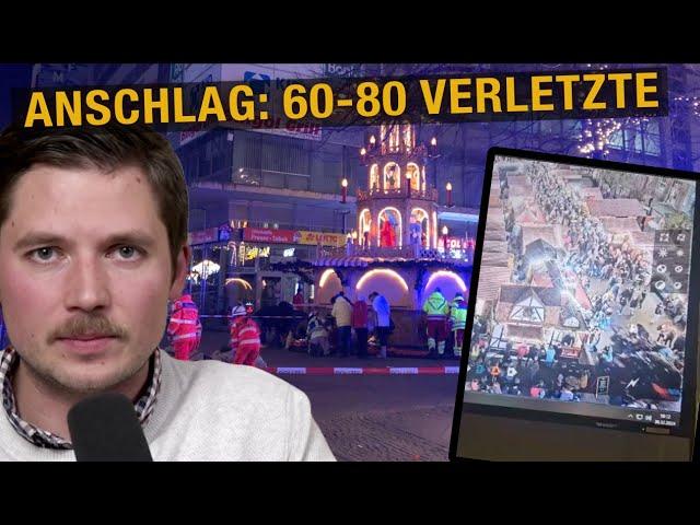 ANSCHLAG auf Magdeburger Weihnachtsmarkt | 60-80 Verletzte - bisher KEINE offiziellen Meldungen!