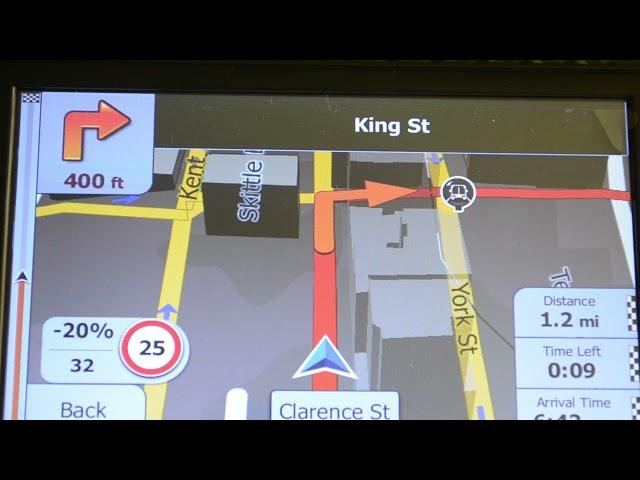 Test on iGO Primo GPS navigation map software (wince version) in the Sydney, Australia + TTS voice.