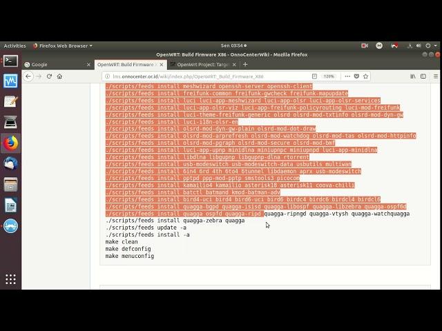 20190107 Compile System Operasi OpenWRT sendiri untuk Router / X86