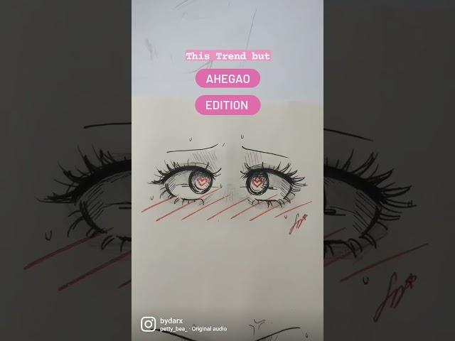 we're having a little ahegao here #ahegao #tiktok #fyp #art #anime #artist #viral #shorts