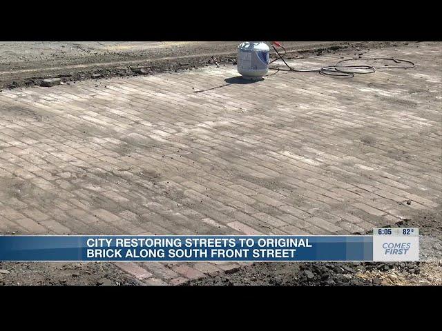 City restoring streets to original brick along South Front Street