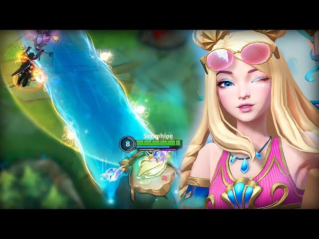 Ocean Song Seraphine Gameplay - Build & Runes - Wild Rift