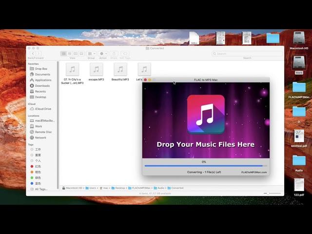 How to convert audio files with Flac To Mp3 Mac