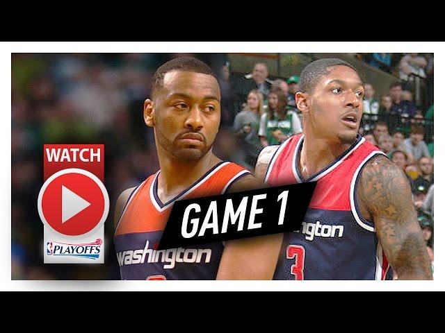 John Wall & Bradley Beal Game 1 ECSF Highlights vs Celtics 2017 Playoffs - 47 Pts, 16 Ast for Wall