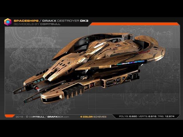 Spaceships / DRAKX Destroyer DK3