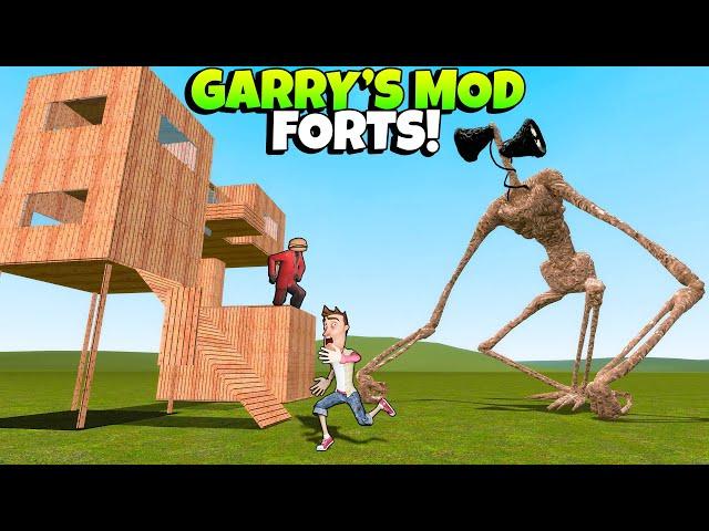 Can SIREN HEAD Get Inside Our Fort in Garry's Mod?