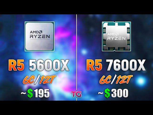 Ryzen 5 5600X vs Ryzen 5 7600X - How Big is the Difference?