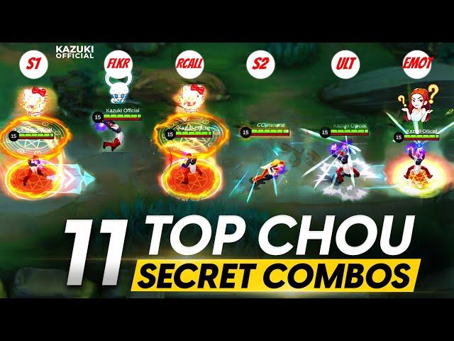 11 SECRET CHOU COMBOS ONLY PRO PLAYERS KNOW | CHOU GUIDE 2024