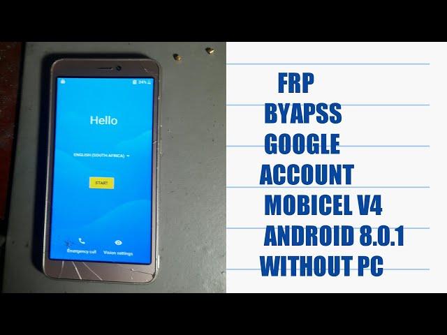 mobicel v4 frp bypass 2019 remove Google account on mobicel v4 be and any Androi 8.0, 8.1