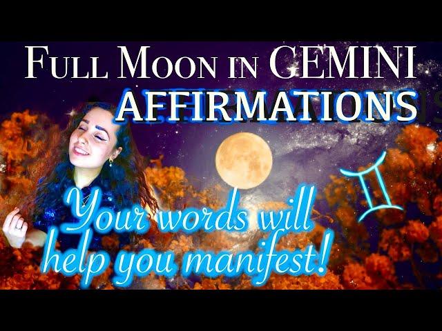 FULL MOON IN GEMINI - Manifestation Meditation 5 HOURS - affirmations to help you in December 2022