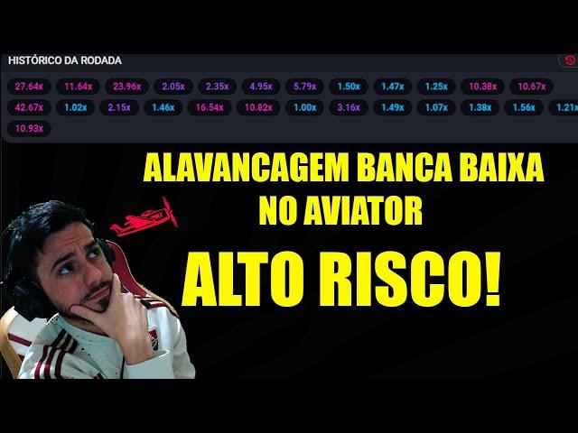 SUBINDO BANCA BAIXA NO AVIÃOZINHO NO MODO INSANO, VÁRIAS ENTRADAS DE ALTO RISCO!