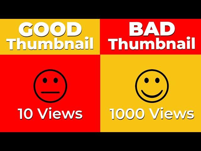 BAD Thumbnail=VIRAL on Youtube? // How to increase Click Through Rate (CTR) on Youtube in 2022