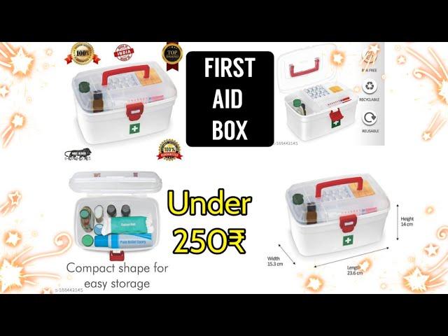 Nitron Medical Box Medicine Box Compact First Aid Box Handy Medical Box Plastic Pill Boxes Plastic||