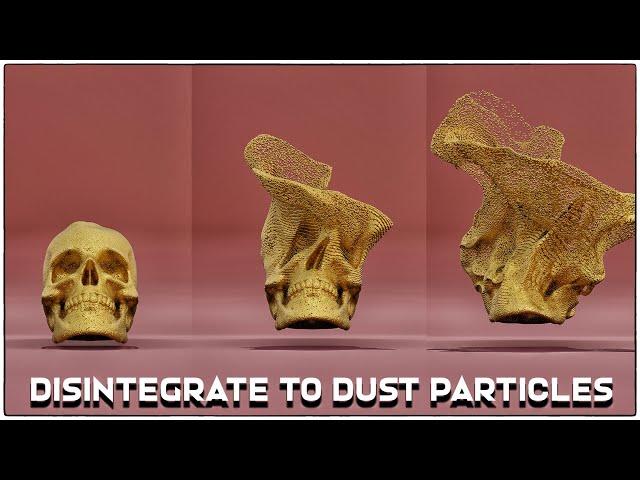 Disintegrate 3D Objects to Dust particles under 2 mins | Blender tutorial