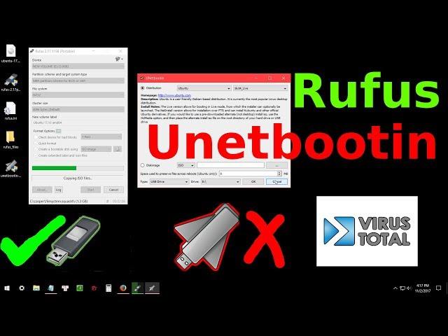 Rufus or Unetbootin: Create a bootable Ubuntu OS USB stick on Windows OS