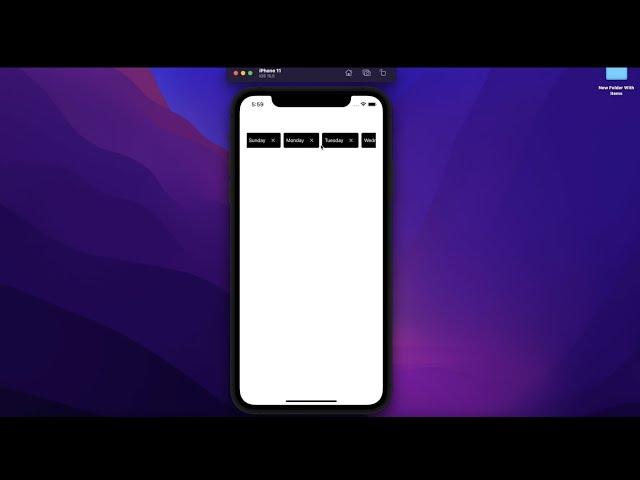 Custom View in iOS | StackView inside ScrollView | Reusable Component | TokenView |Horizontal Scroll