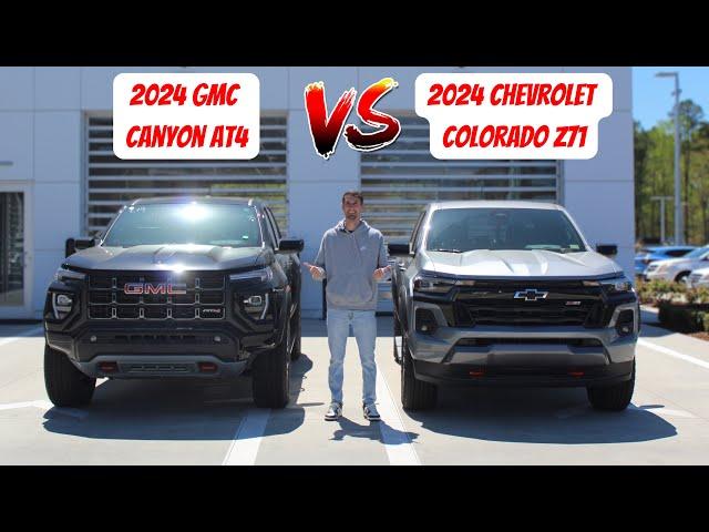 2024 GMC Canyon AT4 VS 2024 Chevy Colorado Z71 - Which Midsize Truck Is The Better Deal?