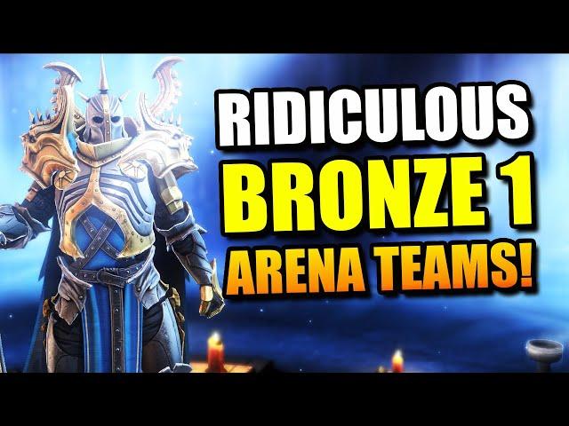 UTTERLY INSANE BRONZE 1 ARENA TEAMS, THIS NEEDS TO CHANGE!  ||  RAID SHADOW LEGENDS RPG