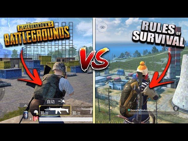 PUBG Mobile vs. Rules of Survival! (Which Game is Better)