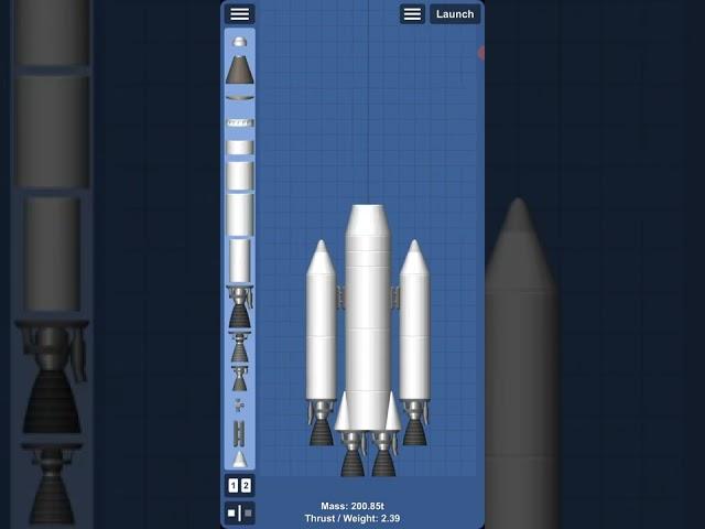 How to make a good Moon Rocket in Spaceflight Simulator | #shorts #sfs #nuetralizer