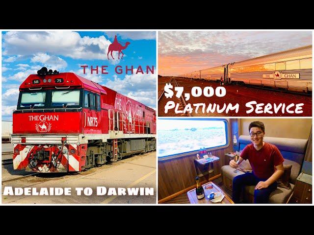 The GHAN $7,000 Platinum Class Adelaide to Darwin - 3,000km luxurious train journey across Australia