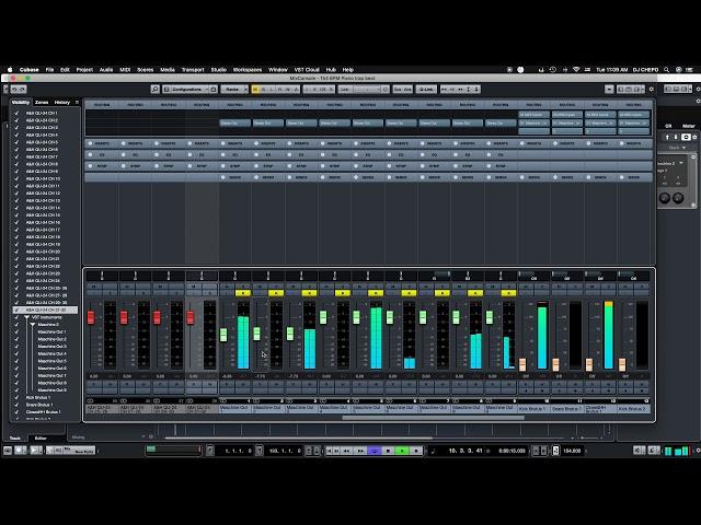 Allen & Heath QU 24 & Cubase 9 5 50 tutorial EnableAudioSelect uncheck to take off faders resistance