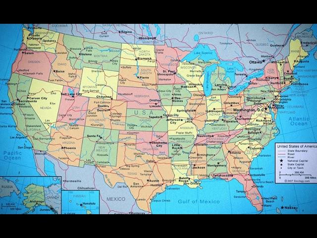 map of USA