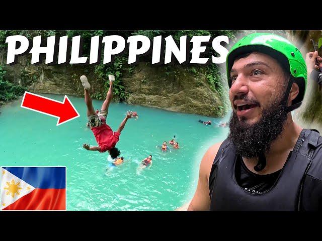 Absolutely Terrified In $40 Canyoneering Activity In Kawasan Falls, Badian, Philippines 