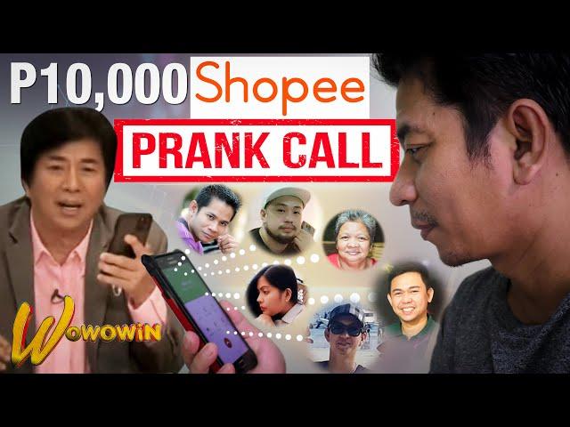 FUNNY SALAMAT SHOPEE PRANK CALL  | WILLIE REVILLAME @Wowowin !