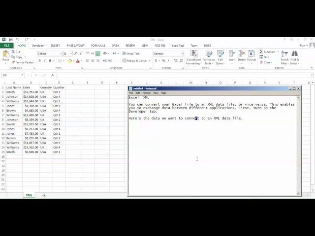 Excel Import and Export XML - how to Import and Export XML